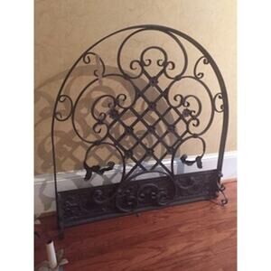 Custom Made Metal Fire Screen by Architectural Gardens